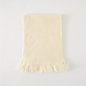 1pc Children's Solid Color Scarf, Imitation Cashmere Warm And Gentle Tassel Scarf For Autumn And Winter